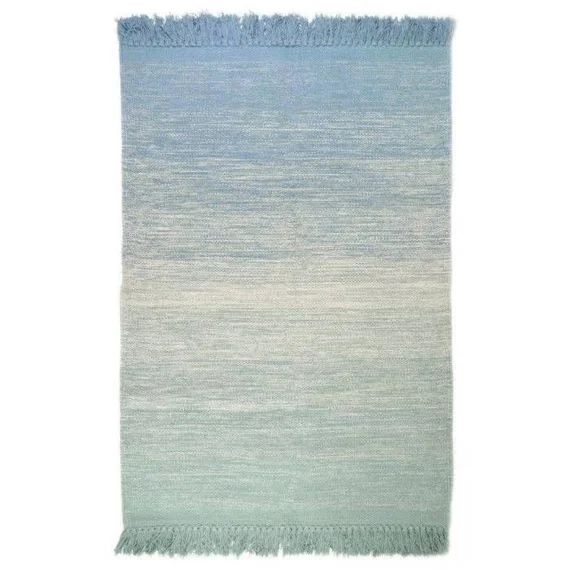 Tapis Coton Kirthy Bleu Par Nattiot – 100 X 150 Cm – Bleu – 100 X 150 Cm Bleu