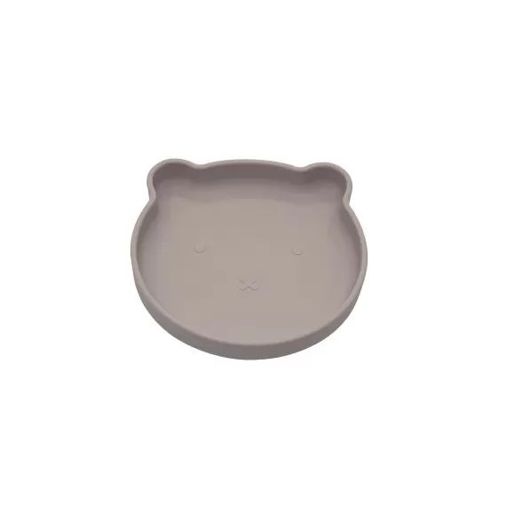 Assiette ventouse ourson rose