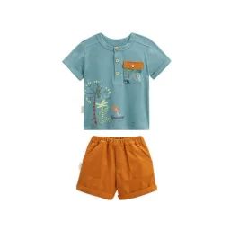 Ensemble Bébé T-shirt Et Short Mangrove Bleu