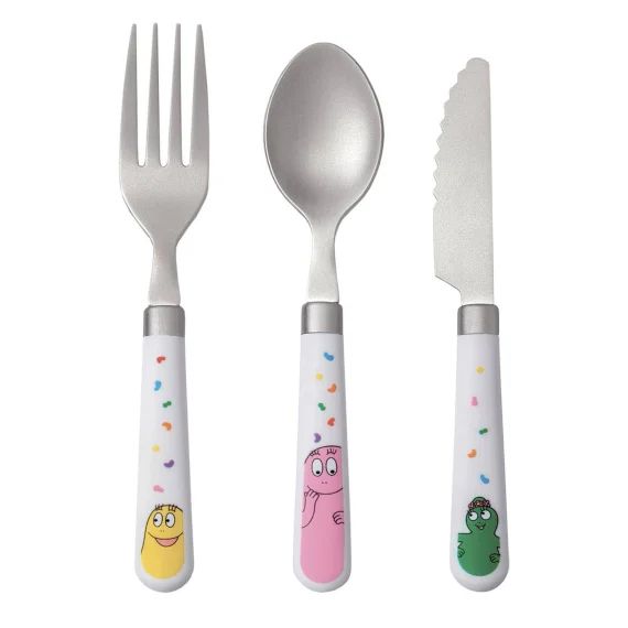 Couverts D&rsquo;apprentissage Barbapapa Blanc