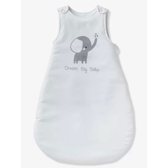 Gigoteuse sans manches ELEPHANT&rsquo;EAU blanc