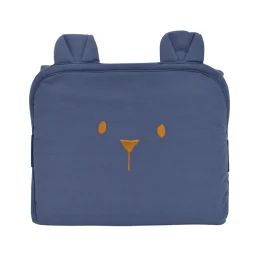 Tapis à langer de voyage Ourson – bleu marine