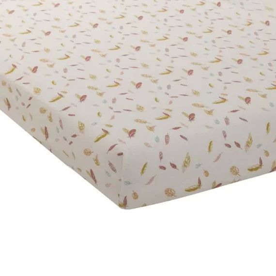DRAP HOUSSE JERSEY IMPRIME 70X140 cm HAPPY rouge