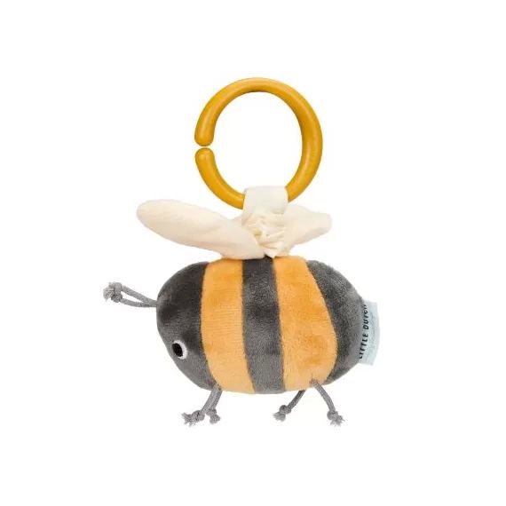 Peluche vibrante à suspendre abeille (14 cm)