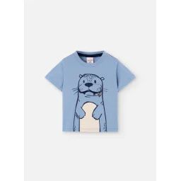 T-shirt Tricot Manche Courte Gris