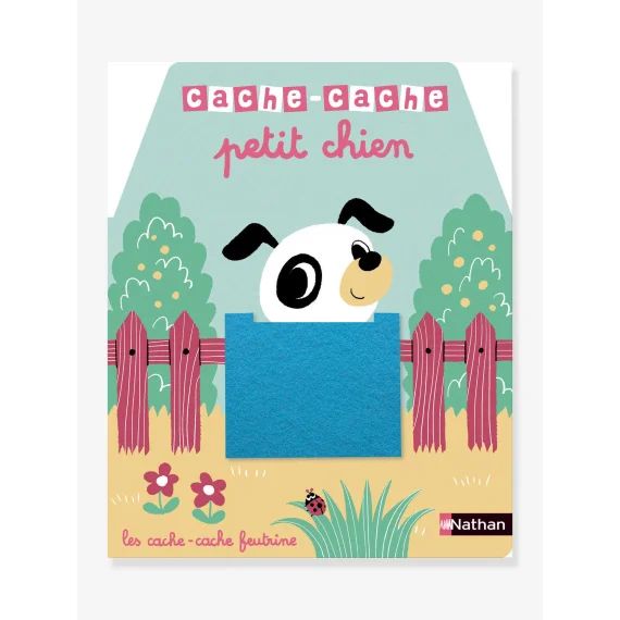Livre Cache-cache petit chien PETIT NATHAN blanc