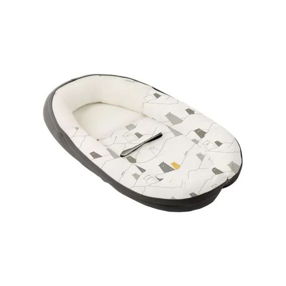 Réducteur de lit en coton bio Cocoon doomoo Ours gris
