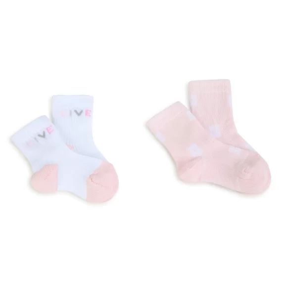 Lot de 2 paires de chaussettes UNISEXE Rose