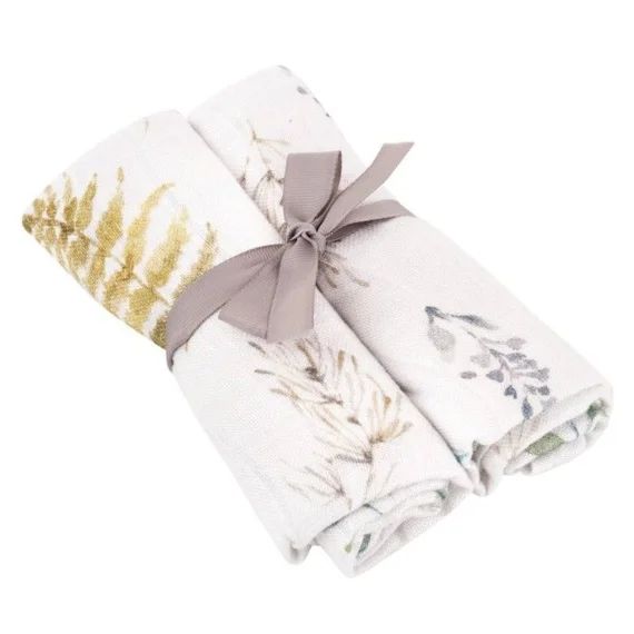 Lot de 2 langes en bambou – SEVIRA KIDS – Collection Natura – 50 x 50 cm – Absorbants et antibactériens blanc