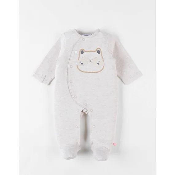 Pyjama 1 Pièce Raton Laveur En Jersey Beige