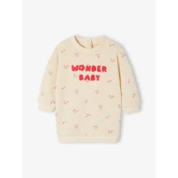 Robe en molleton bébé vanille