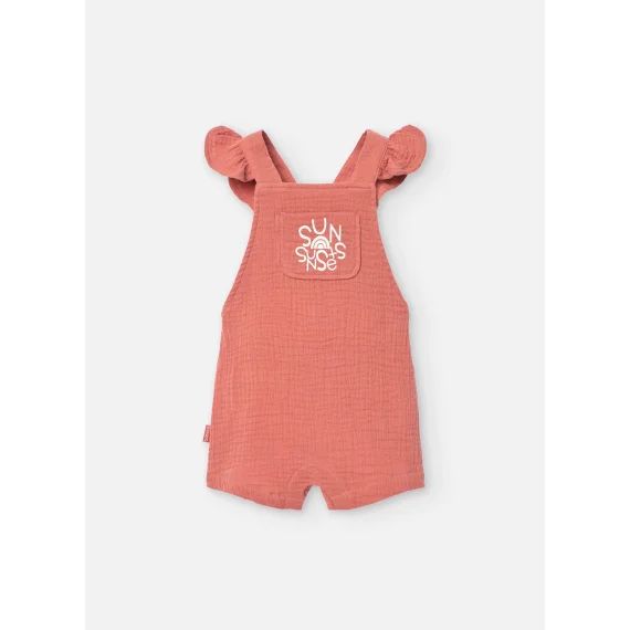 Combinaison Unie En Coton Orange