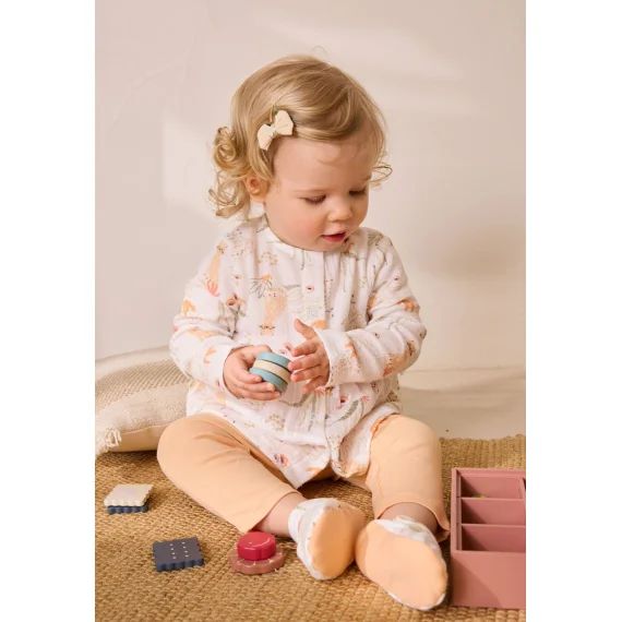 Ensemble Bébé Blouse En Gaze De Coton Et Legging Sierra Rose