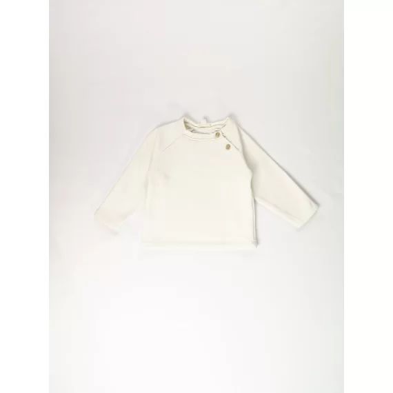 Sweat blanc Fille ou Garçon 12 mois