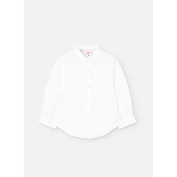 Chemise En Lin Manche Longue Blanc