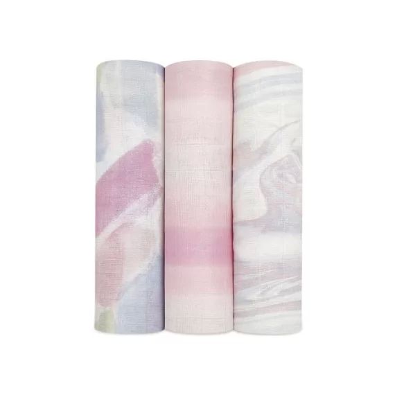 Lot de 3 maxi langes en bambou Silky Soft Florentine (120 x 120 cm)
