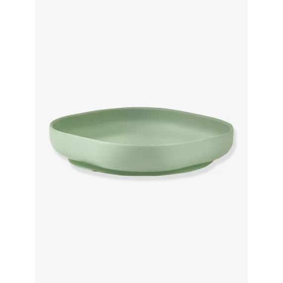 Assiette silicone avec ventouse BEABA vert