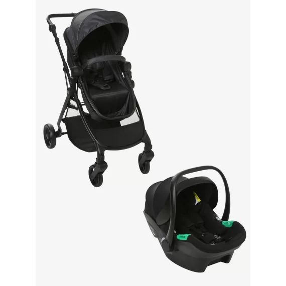 Poussette Trio transformable Libra VERTBAUDET gris irisé