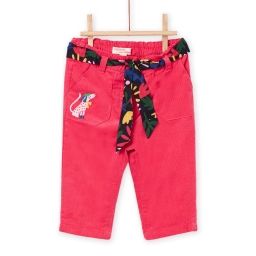 Pantalon Avec Ceinture Imprimée Amovible – Rose