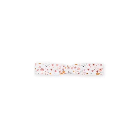 Bandeau Blanc À Imprimé Fleurie