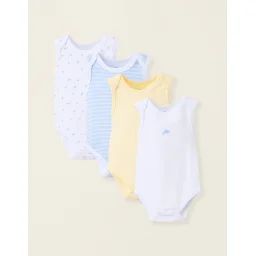 Pack 4 Bodies Sans Manches Multicolore