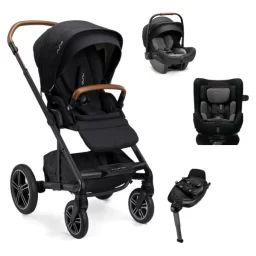Poussette Nuna Mixx Next + Coque Pipa Next + Siège Todl Next + Base Next – Caviar