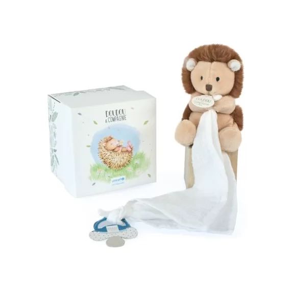 Doudou attache sucette Hérisson