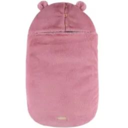 Nid d&rsquo;ange en fausse fourrure rose Mix & Match (61 cm)