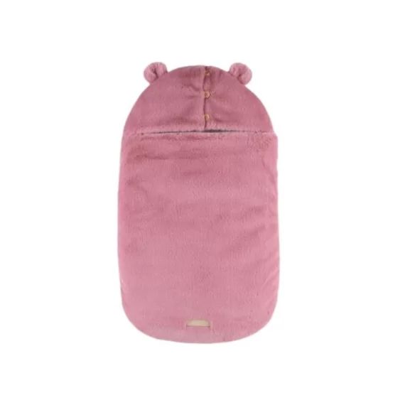 Nid d&rsquo;ange en fausse fourrure rose Mix & Match (61 cm)