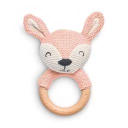 Anneau De Dentition Biche Rose Pale – Jollein – Bébé Rose