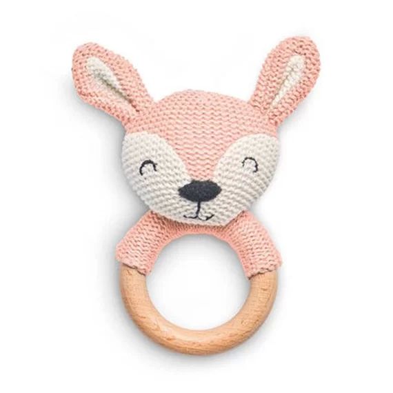 Anneau De Dentition Biche Rose Pale – Jollein – Bébé Rose