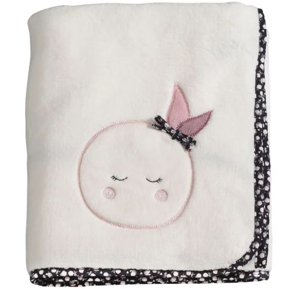 Couverture bébé Miss Fleur de Lune (75 x 100 cm)