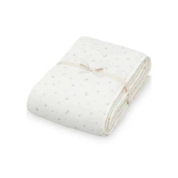 Tour de lit en coton biologique Poppies Coquelicot (pour lit 60 x 120 cm)