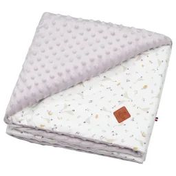 Couverture Réversible En Minky Sidonia Lilas