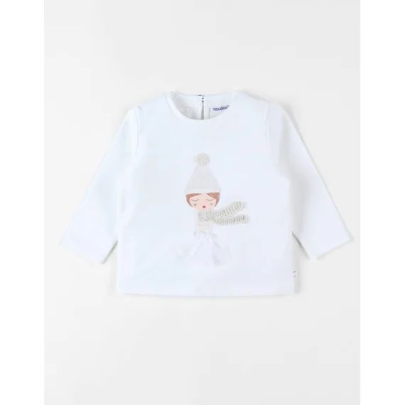 T-shirt Petite Fille Blanc