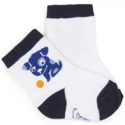 Chaussettes à motifs Garçon Blanc
