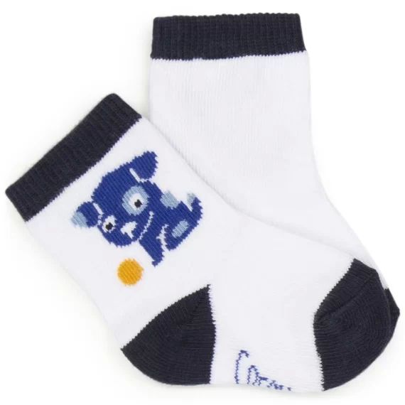 Chaussettes à motifs Garçon Blanc