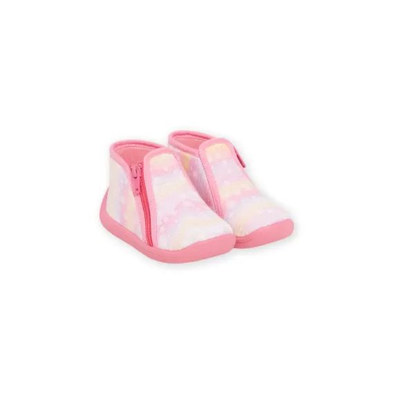 Bottillons Roses À Motifs Fantaisie Bébé Fille