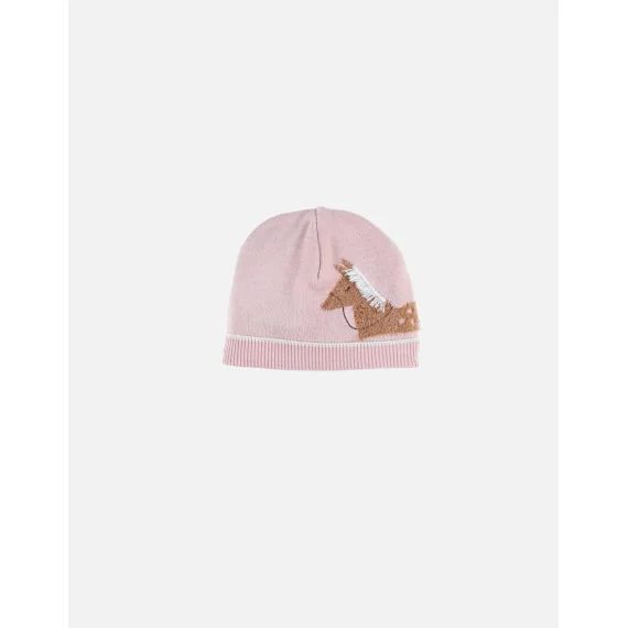 Bonnet En Tricot Cheval Rose