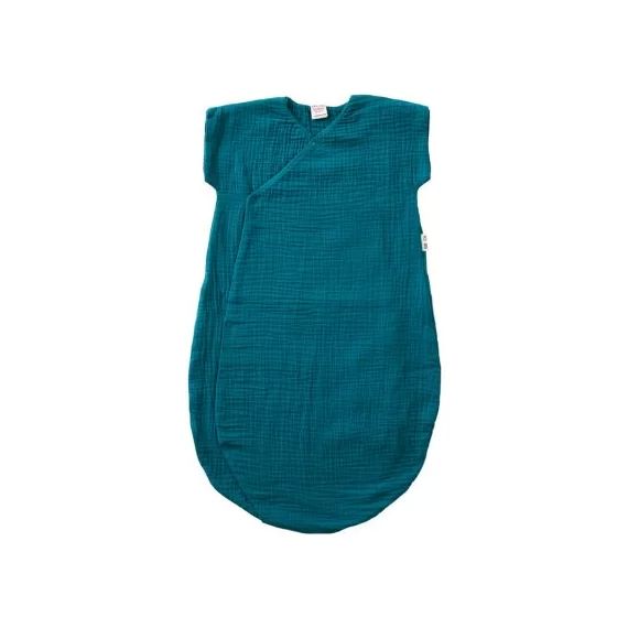 Gigoteuse été double gaze vert paon TOG 1,6 (90 cm)