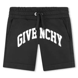 Short en molleton avec imprimé Garçon Noir