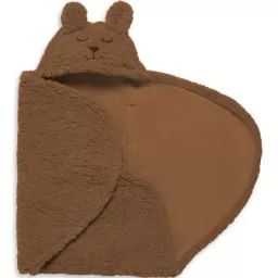 Couverture nomade Bunny caramel (100 x 105 cm)