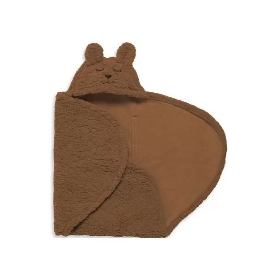 Couverture nomade Bunny caramel (100 x 105 cm)