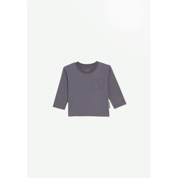 T-shirt Garçon Manches Longues Gris