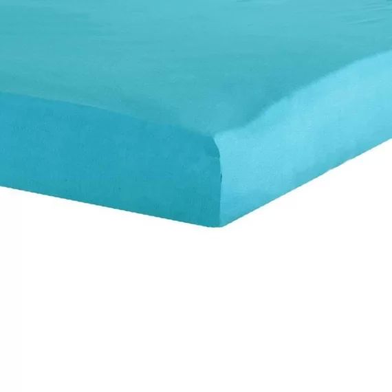 TROIS KILOS SEPT Drap housse – 70×140 cm – Turquoise bleu