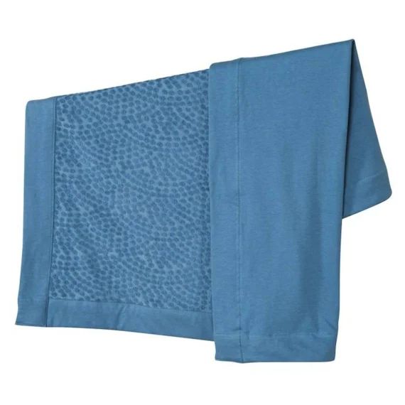 Couverture Bébé Roba – Seashells – 80 X 80 Cm – Couverture Douillette En Coton Oeko-tex – Motif Pois À Aspect Relief – Bleu Indigo Bleu