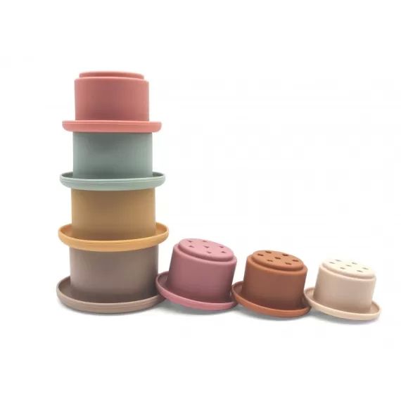 Gobelets à empiler en silicone