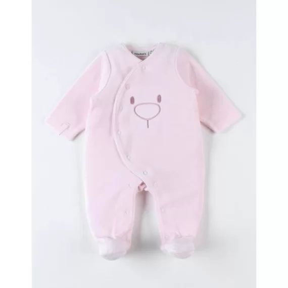 Pyjama dos-bien en velours rose