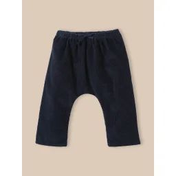 Pantalon Sarouel En Velours Marine