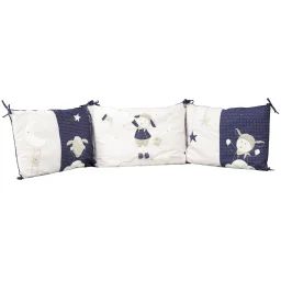 Tour De Lit Bébé Déhoussable En Coton Blanc